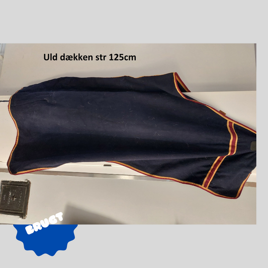 Uld dækken str 125 cm - BRUGT