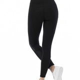 Equitheme rideleggings Brigitte med et fuldsæde silikone - Sort