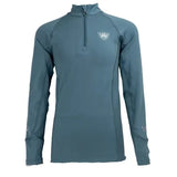 Young Rider Tech Shirt - Mineral blue